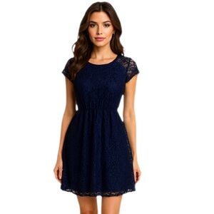 Adam Levine blue lace dress, XS